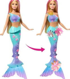 Barbie - Havfrue Dukke - Flower Magic