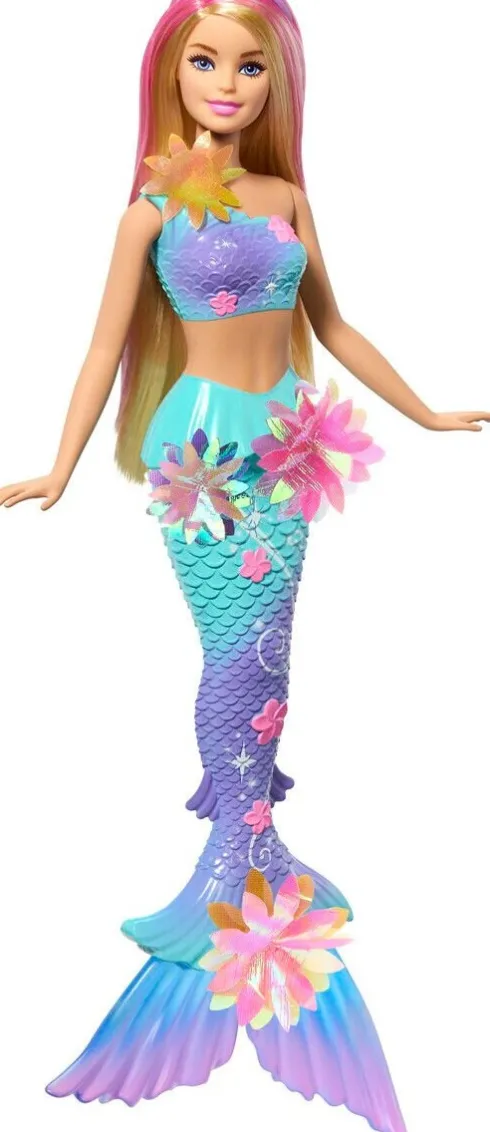 Barbie - Havfrue Dukke - Flower Magic