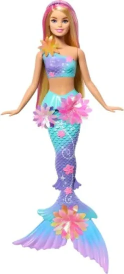 Barbie - Havfrue Dukke - Flower Magic