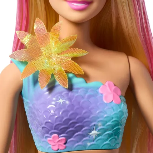 Barbie - Havfrue Dukke - Flower Magic
