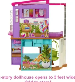 Barbie - Hus Med Møbler - Feriehus Legesæt