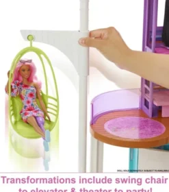 Barbie - Hus Med Møbler - Feriehus Legesæt