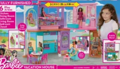 Barbie - Hus Med Møbler - Feriehus Legesæt