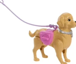 Barbie Jjb46 - Walk & Potty Pup Malibu Dukke - Family & Friends