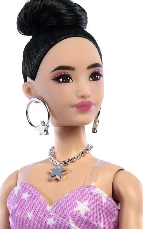 Barbie Jjn71 - Deluxe Style 11 Dukke - Pink Kjole Med Stjerner