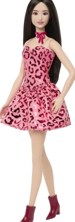 Barbie Jjn59 - Fashionistas Dukke - Lyserød Leopard Brunette