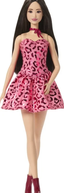Barbie Jjn59 - Fashionistas Dukke - Lyserød Leopard Brunette
