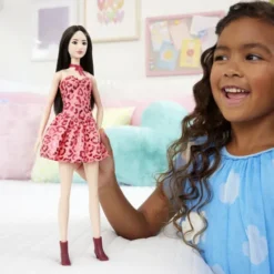 Barbie Jjn59 - Fashionistas Dukke - Lyserød Leopard Brunette