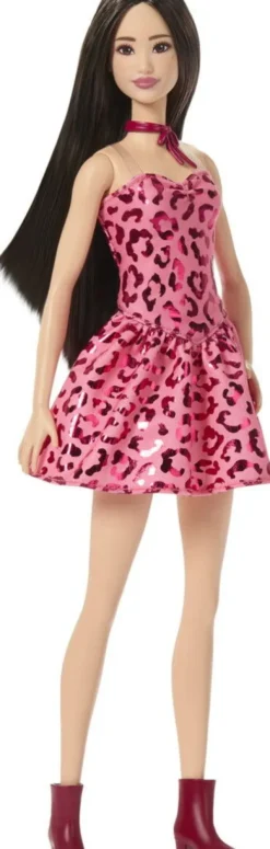 Barbie Jjn59 - Fashionistas Dukke - Lyserød Leopard Brunette