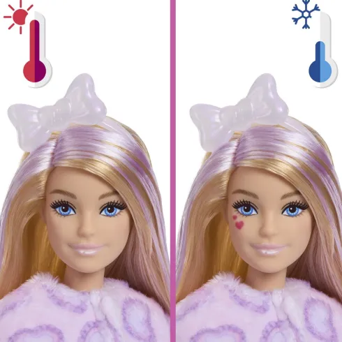 Barbie Jjp64 - Cutie Reveal Kitten Dukke - Sweet Bows - Mattel