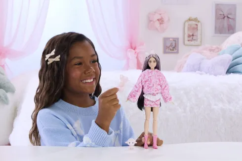 Barbie Jjp66 - Cutie Reveal Lamb Dukke - Sweet Bows - Mattel