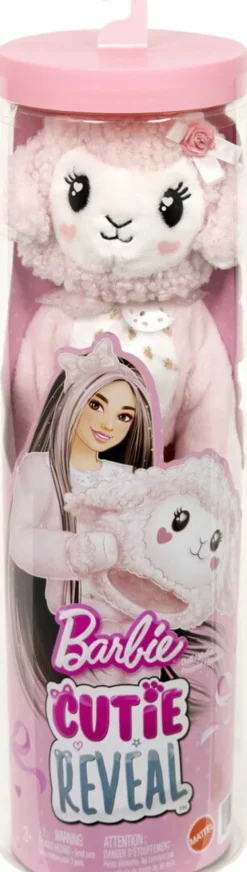 Barbie Jjp66 - Cutie Reveal Lamb Dukke - Sweet Bows - Mattel