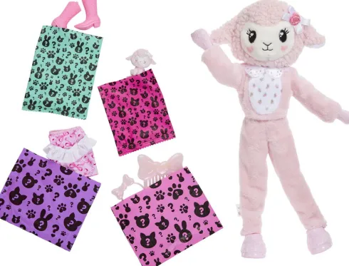 Barbie Jjp66 - Cutie Reveal Lamb Dukke - Sweet Bows - Mattel