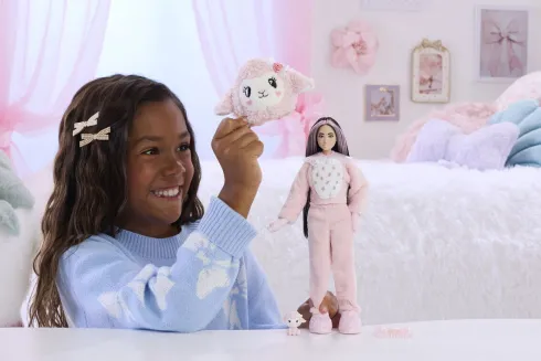Barbie Jjp66 - Cutie Reveal Lamb Dukke - Sweet Bows - Mattel