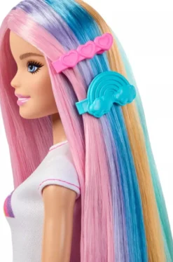 Barbie Jjp07 - Regnbueglimmer Hår Dukke Legesæt - Mattel