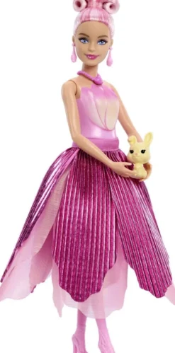 Barbie Jmf57 - Petal Pop - Flower Reveal Dukke - Lyserød Tulipan