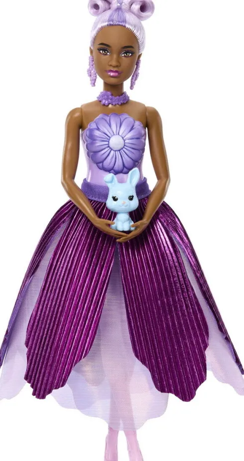 Barbie Jmf58 - Petal Pop - Flower Reveal Dukke - Lilla Marguerit