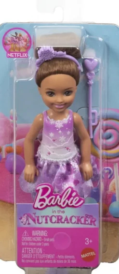 Barbie - Nutcracker Chelsea Dukke - Brunette Snefe - Mattel Jnb01