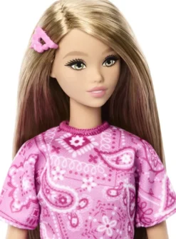 Barbie - Style Dukke - Pink Paisley Mønster - Mattel Jjn62