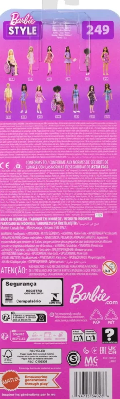 Barbie - Style Dukke - Pink Paisley Mønster - Mattel Jjn62