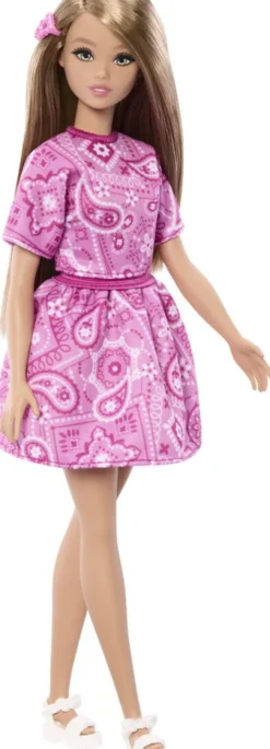 Barbie - Style Dukke - Pink Paisley Mønster - Mattel Jjn62