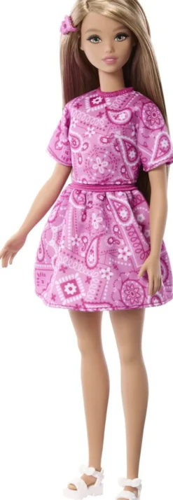 Barbie - Style Dukke - Pink Paisley Mønster - Mattel Jjn62