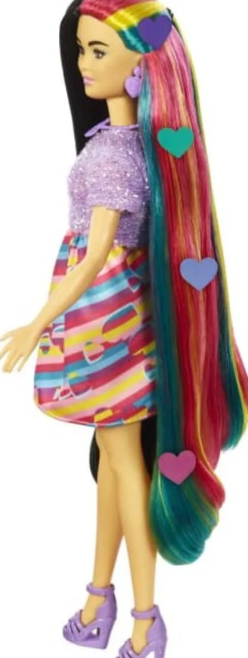 Barbie - Totally Hair - Dukke Med Hjertetema
