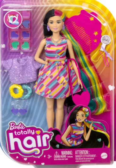 Barbie - Totally Hair - Dukke Med Hjertetema
