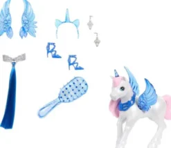 Barbie - Unicorn Princess Dukke Og Enhjørning Legesæt - 65Th Anniversary