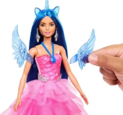 Barbie - Unicorn Princess Dukke Og Enhjørning Legesæt - 65Th Anniversary