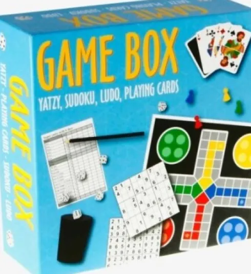 Barbo Toys - Game Box - 4-I-1 Ludo, Yatzy, Sudoku Og Spillekort