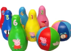 Barbo Toys - Gurli Gris Soft Bowling Sæt