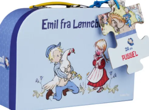 Barbo Toys - Puslespil I Kuffert - Emil Fra Lønneberg - 24 Brikker