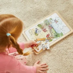 Barbo Toys - Puslespil I Træ - Emil Fra Lønneberg - 24 Brikker