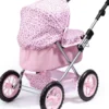 Bayer - Dukkevogn Med Kaleche Indkøbskurv - Trendy - Pink