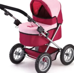 Bayer - Dukkevogn - Trendy Dukke Barnevogn - Rød Pink