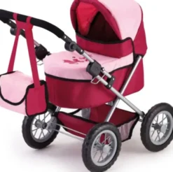 Bayer - Dukkevogn - Trendy Dukke Barnevogn - Rød Pink
