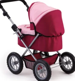 Bayer - Dukkevogn - Trendy Dukke Barnevogn - Rød Pink