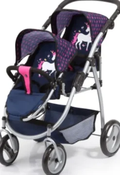Bayer - Tvilling Dukkevogn - Navy