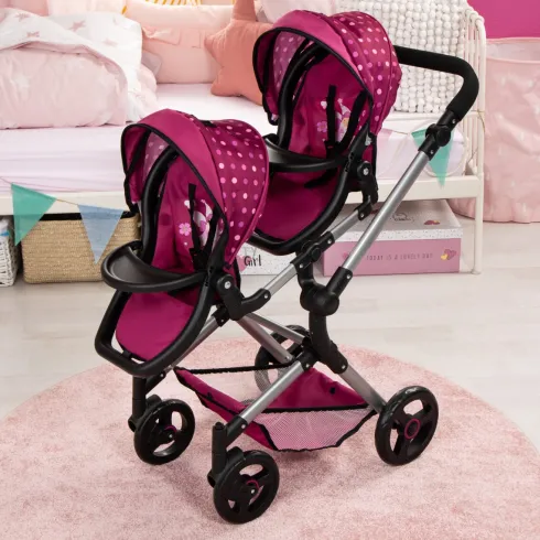 Bayer - Tvillinge Klapvogn - Neo - Pink