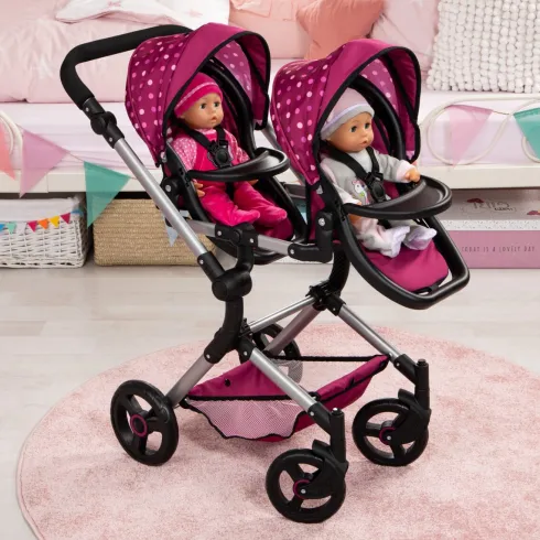 Bayer - Tvillinge Klapvogn - Neo - Pink