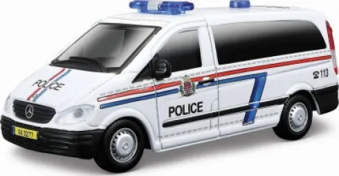 Bburago - Mercedes Benz Politibil - 1:50