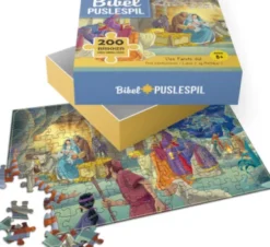 Bibel Puslespil Med Bibelvers - Den Første Jul - 200 Brikker