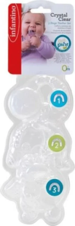 Bideringe Fra Infantino - 3 Stages Teether Set - 0 - 36 M