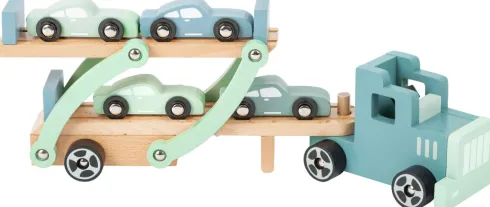 Biltransporter Legetøj Med 4 Biler - Træ - Chicago - Small Foot