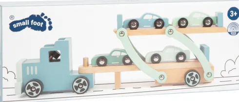 Biltransporter Legetøj Med 4 Biler - Træ - Chicago - Small Foot