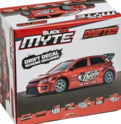Blackzon - Myte D Drift R/C Car - Samlet - Rød - 1:43 - 548100