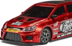 Blackzon - Myte D Drift R/C Car - Samlet - Rød - 1:43 - 548100