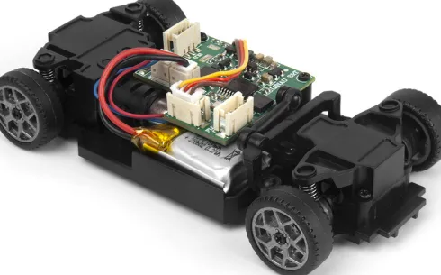 Blackzon - Myte R Race R/C Car - Samlet - Grå - 1:43 - 548101