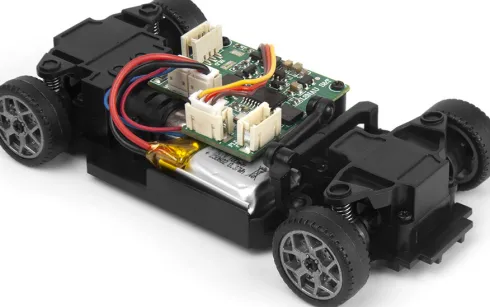Blackzon - Myte R Race R/C Car - Samlet - Grå - 1:43 - 548101